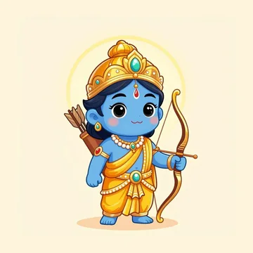 Cute illustration of Lord Rama